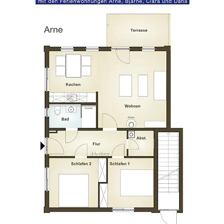 شقة Arne - Auf Hiddensee *